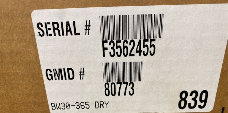 فیلتر ممبران 8 اینچ فیلمتک (FILMTEC) مدل BW30-365